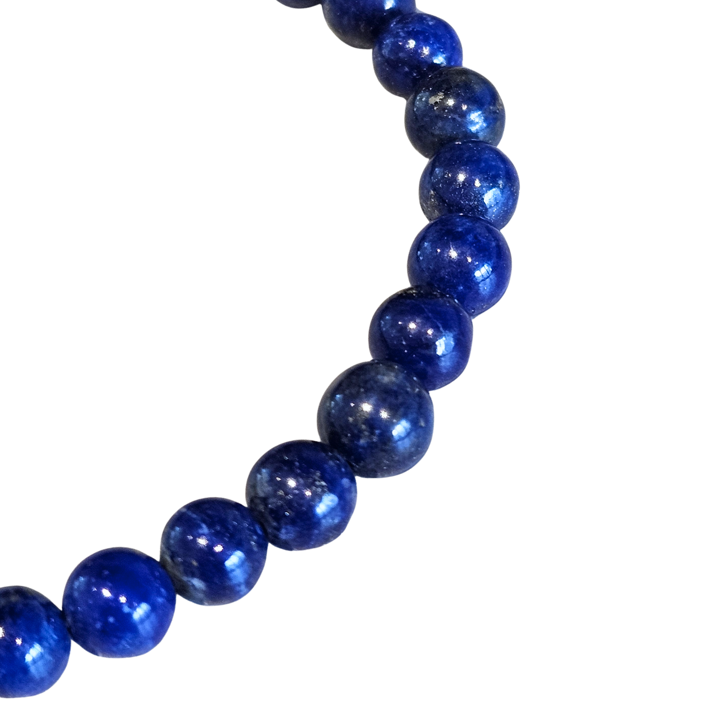 Nahaufnahme Lapislazuli Perlen – Armband für Wahrheit & Selbsterkenntnis
