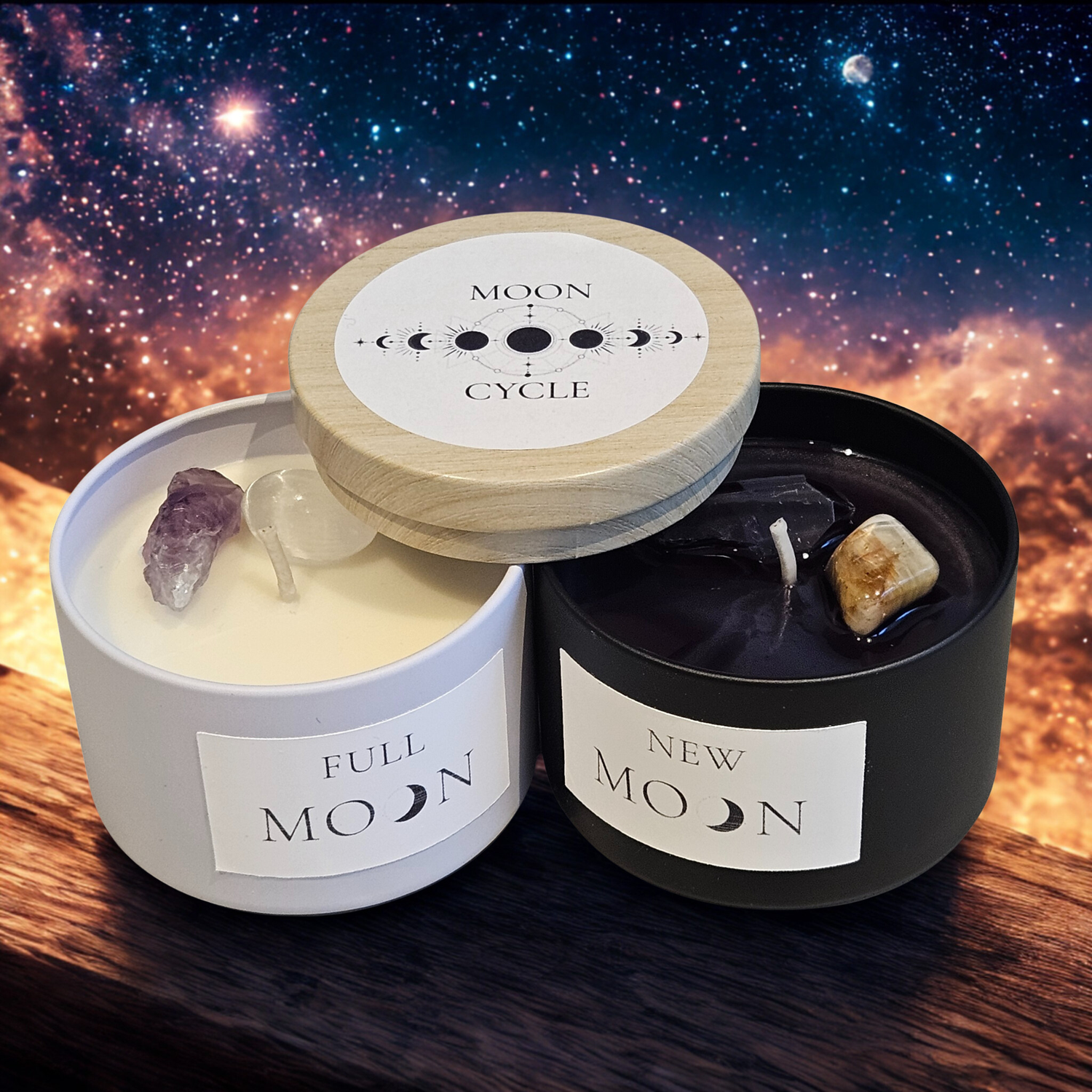 Moon Cycle Candles- Mondphasen Ritualkerzen