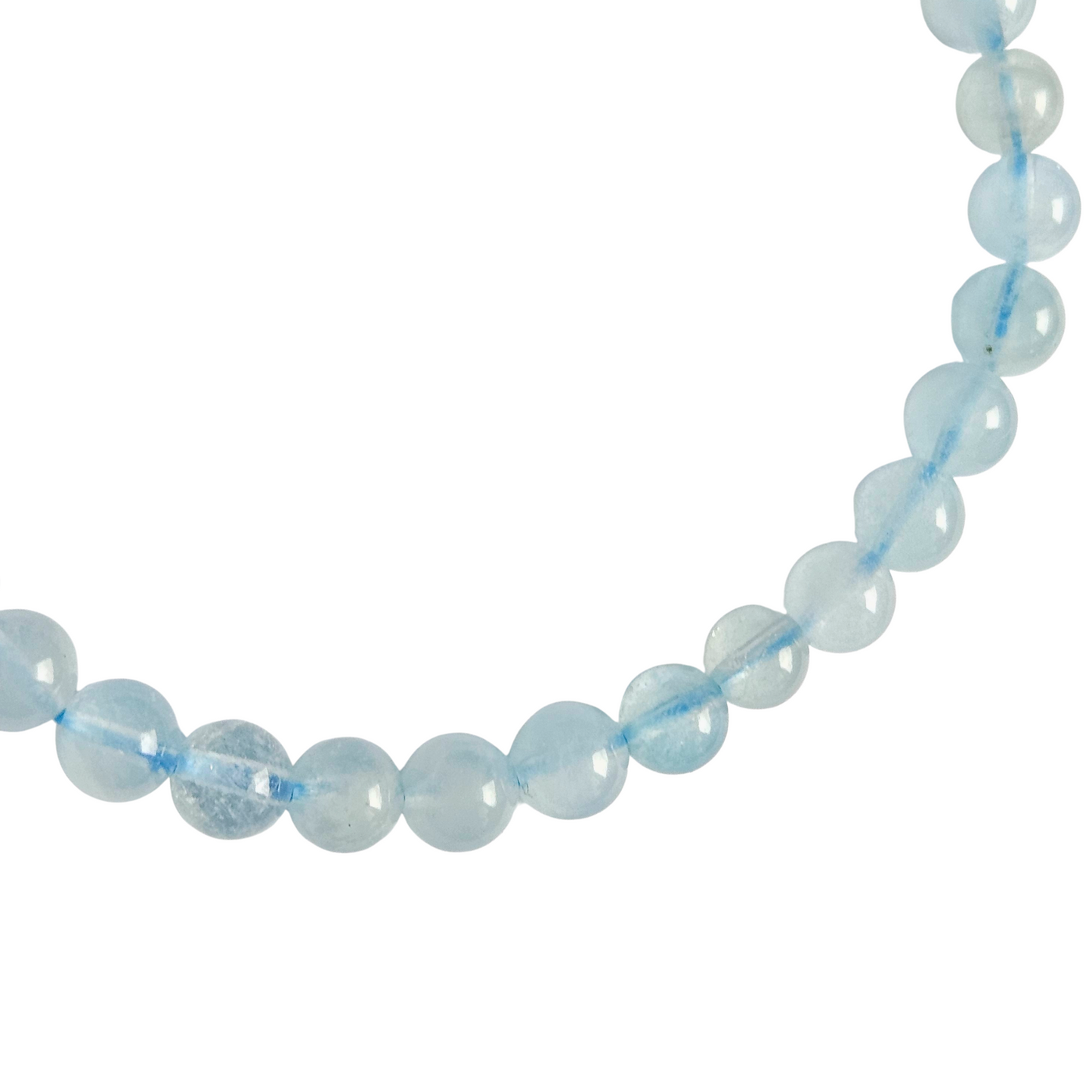 Nahaufnahme Armband Aquamarin