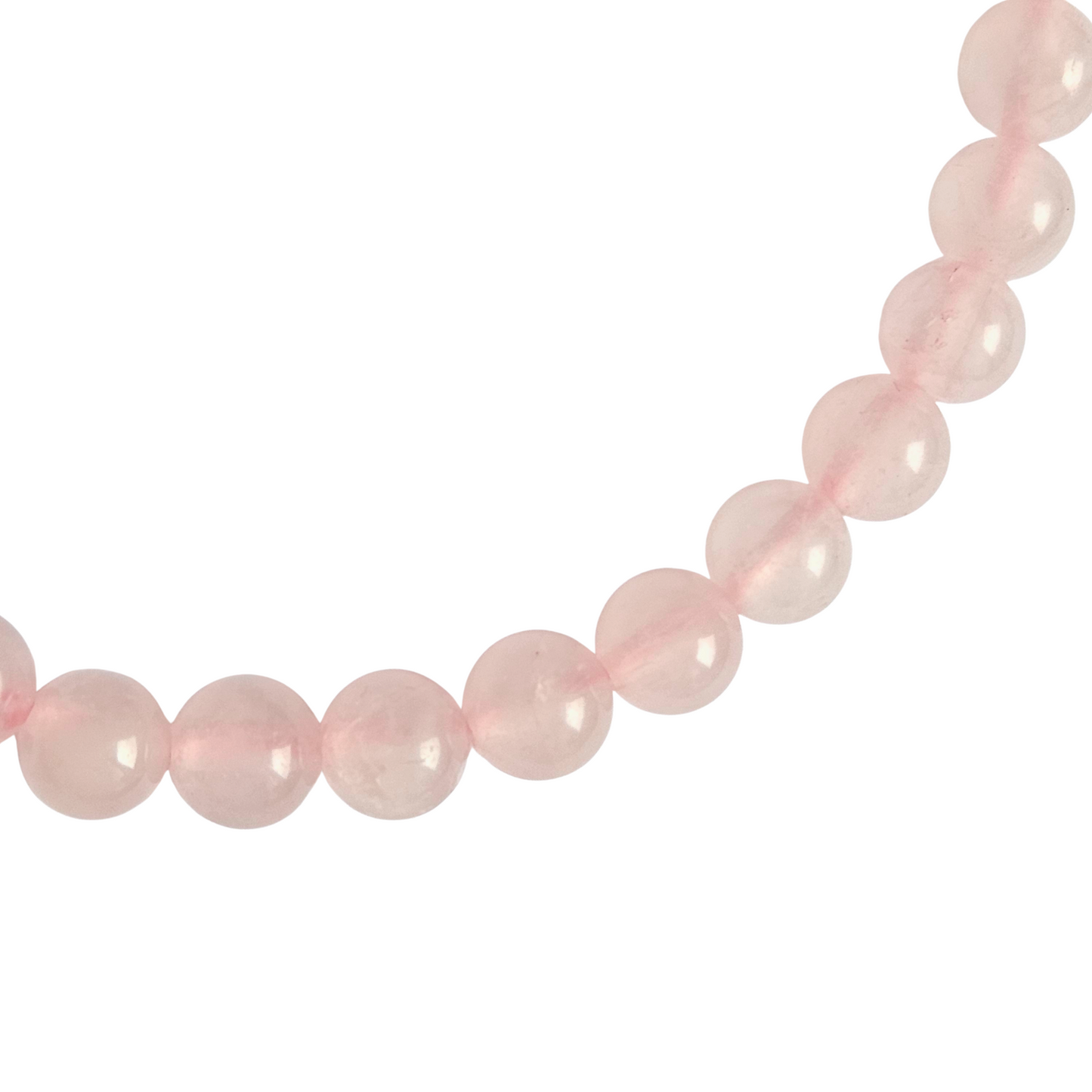 Nahaufnahme Armband Rosenquarz