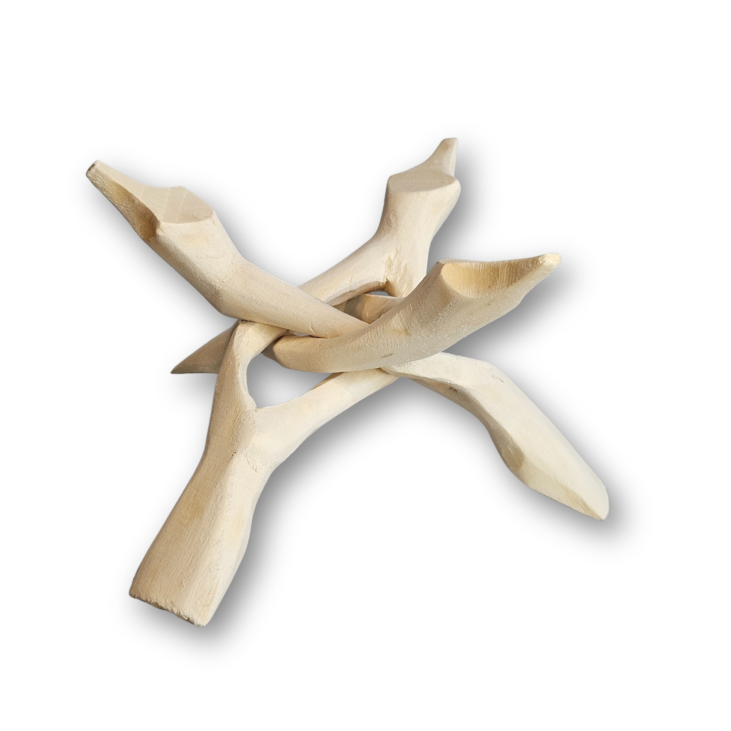 Cobra Stand Stativ aus naturbelassenem Holz – 15 cm