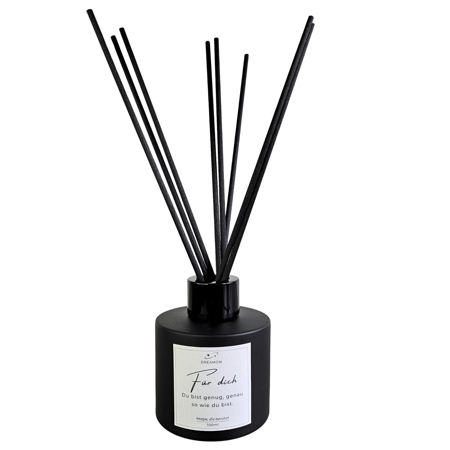 Raumduft „Für dich“ in schwarzem Glas – frei wählbarer Duft 