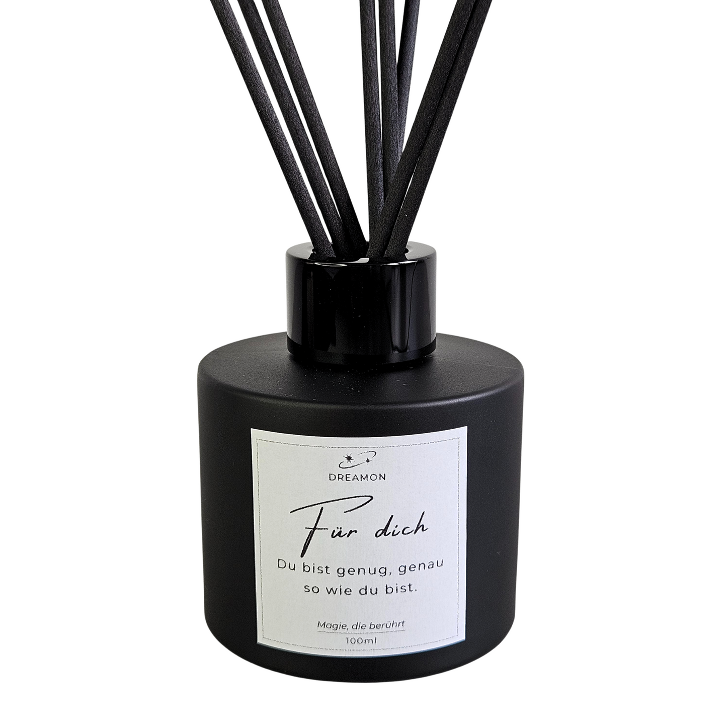 Raumduft Für dich, Nahaufnahme vom Etikett