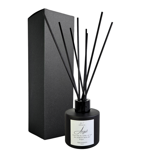 Raumduft „Angst / Anxiety“ – Diffuser mit beruhigender Wirkung aus ätherischen Ölen und Heilkräutern – Flasche mit Geschenkbox