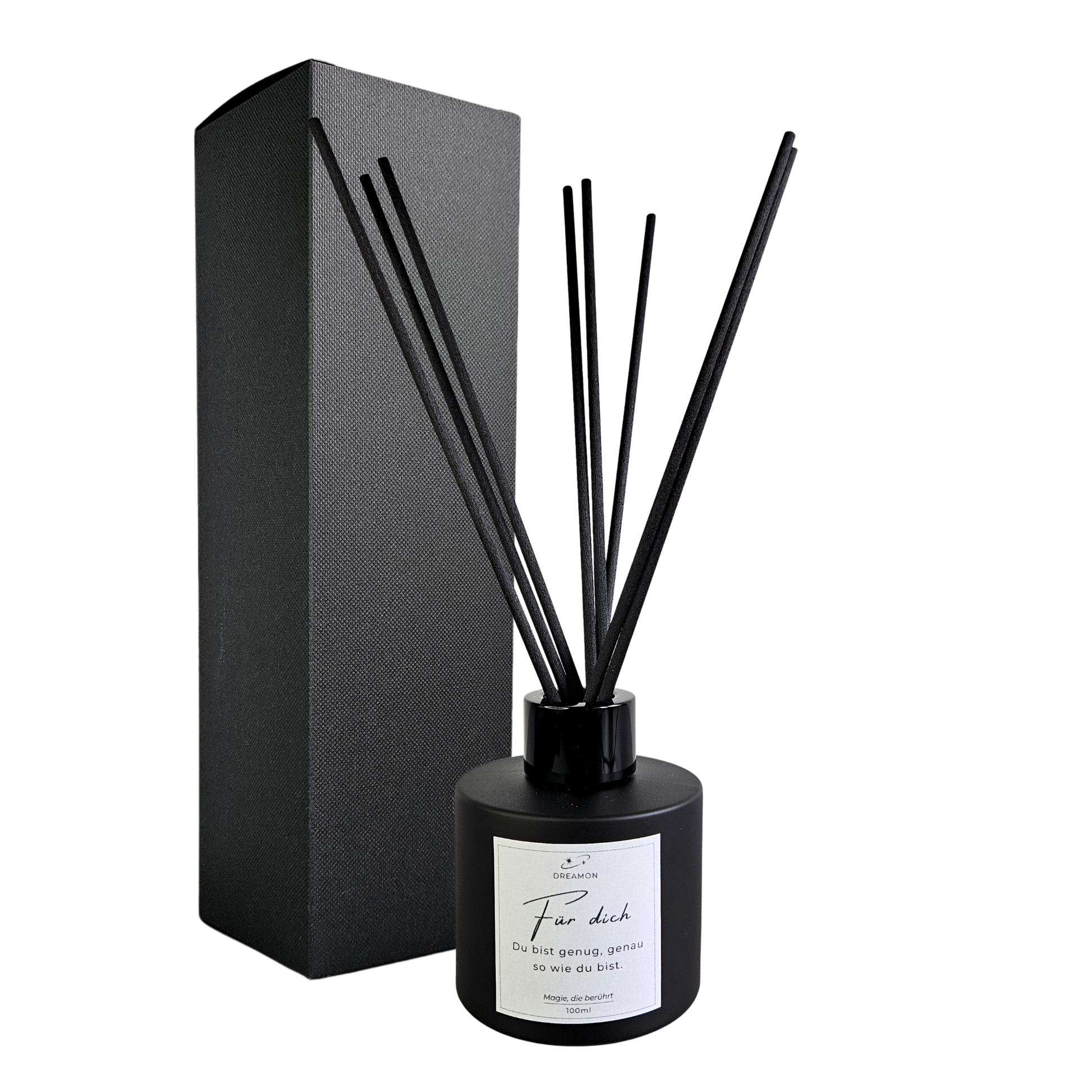 Raumduft „Für dich“ – Geschenkverpackung mit Gläschen und einem ausgewählten Duft