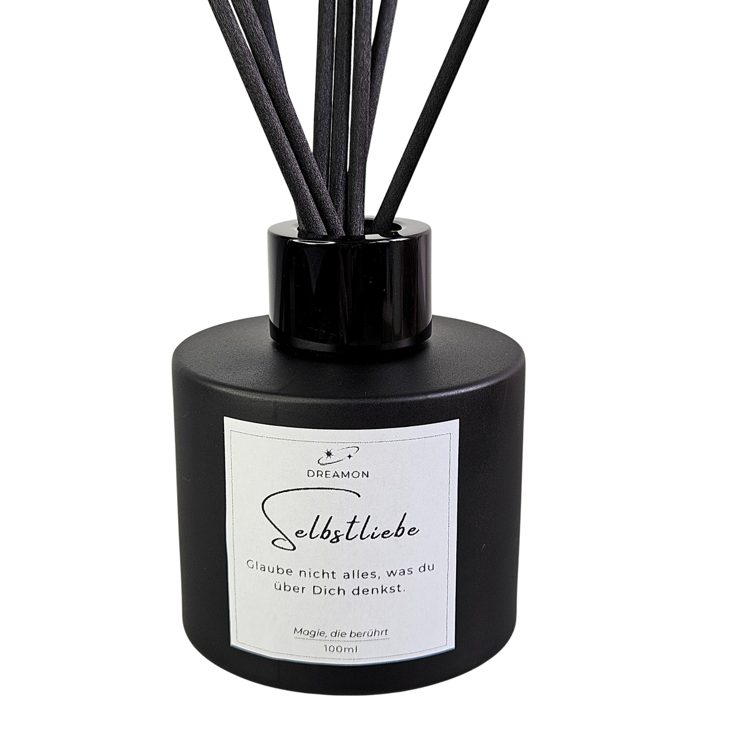 Raumduft Selbstliebe Nahaufnahme vom Etikett