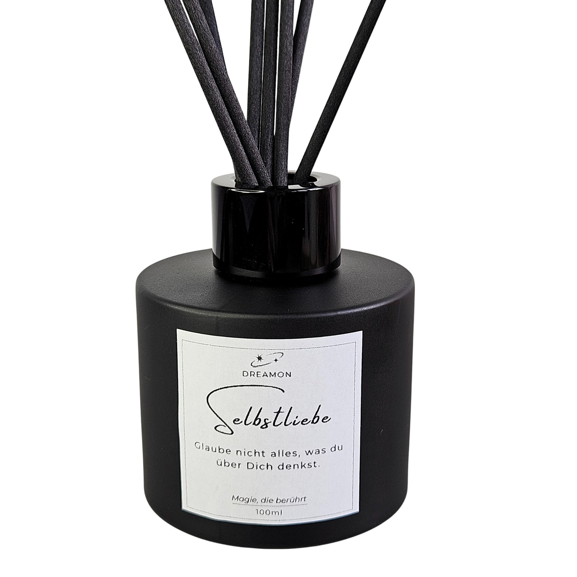 Raumduft Selbstliebe Nahaufnahme vom Etikett