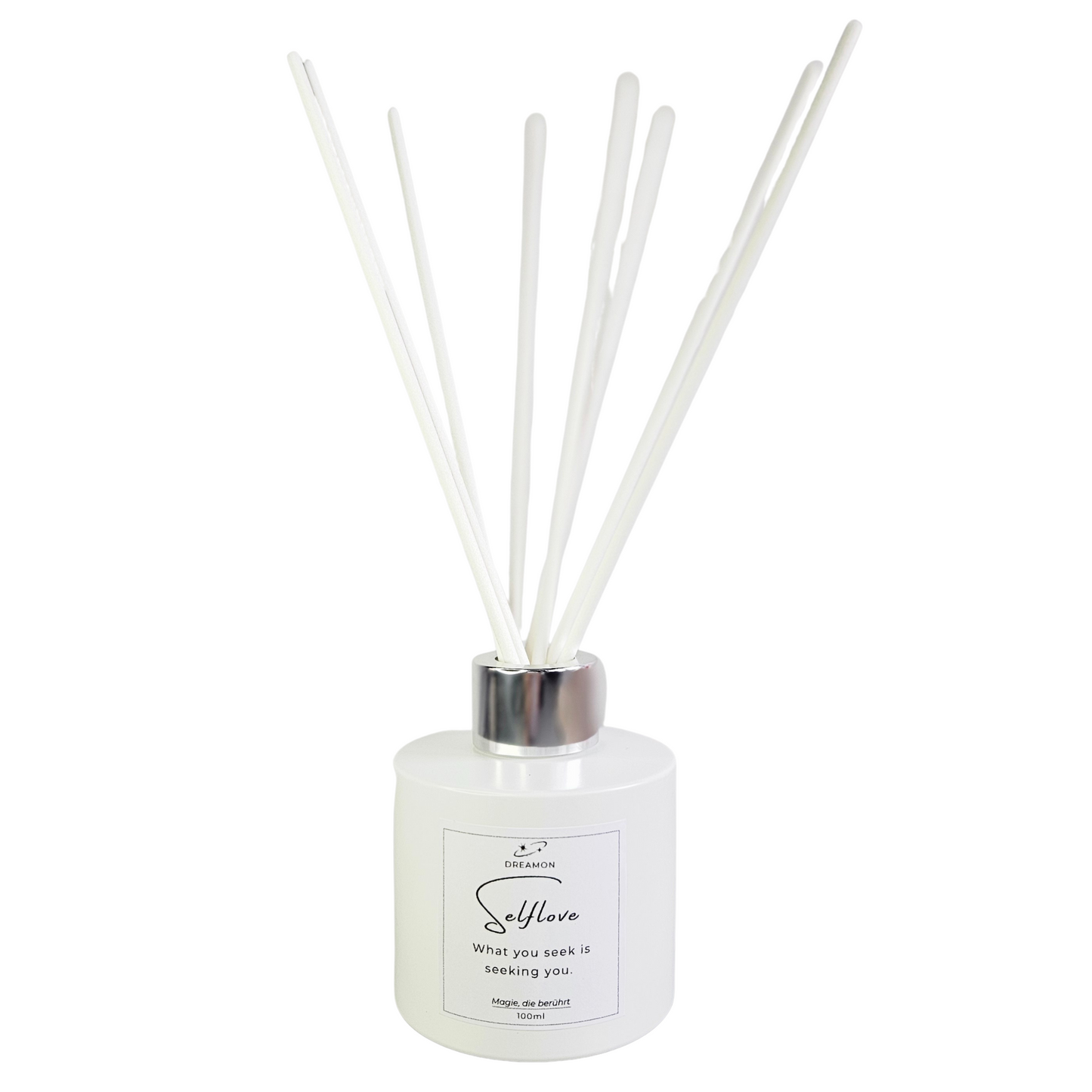 Raumduft „Selflove“ – Raumduft für innere Harmonie und Selbstwert in schwarzer Flasche – Variante Englisch