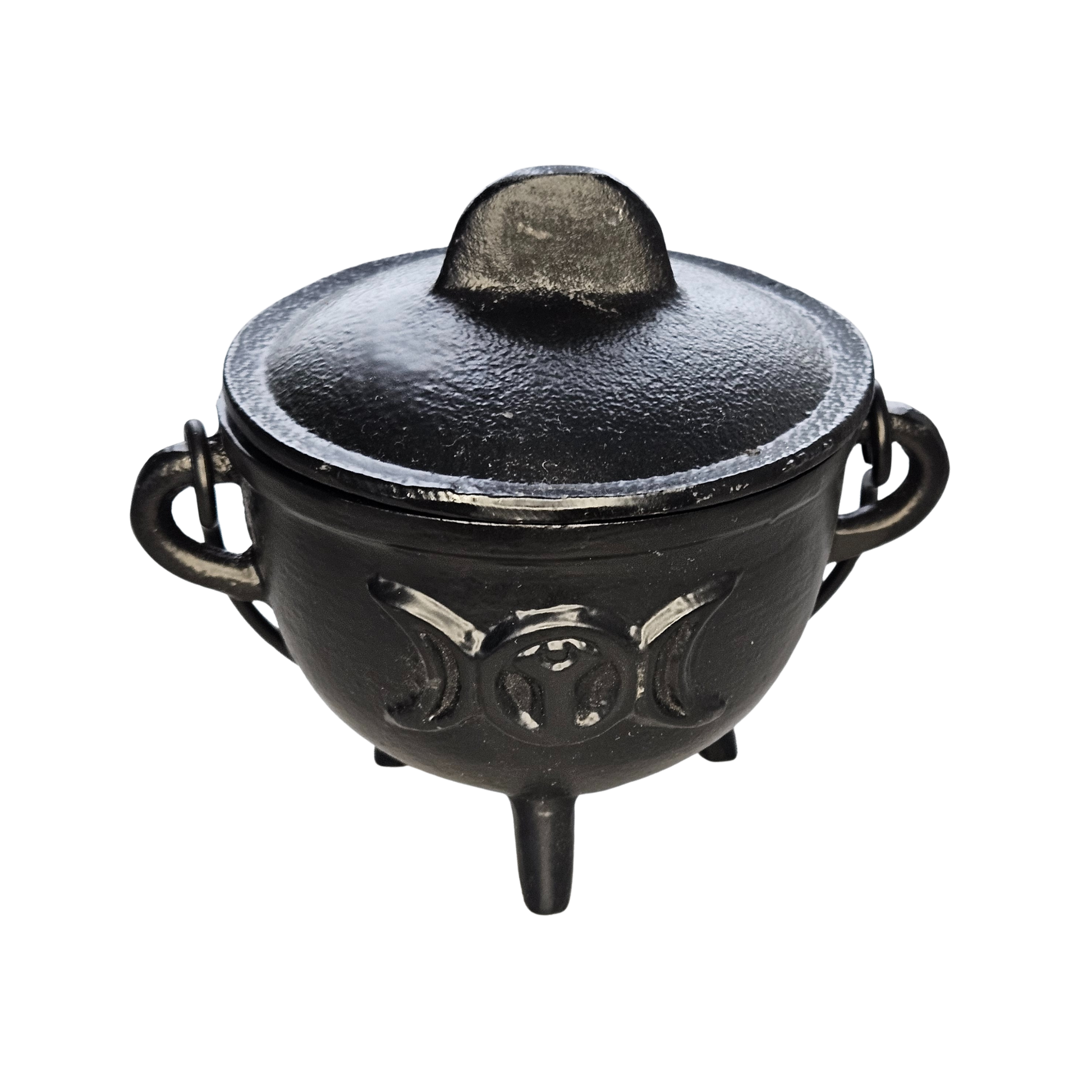 Cauldron Candle Transformation & Stärke – Mandarine Sandelholz. geschlossener Deckel