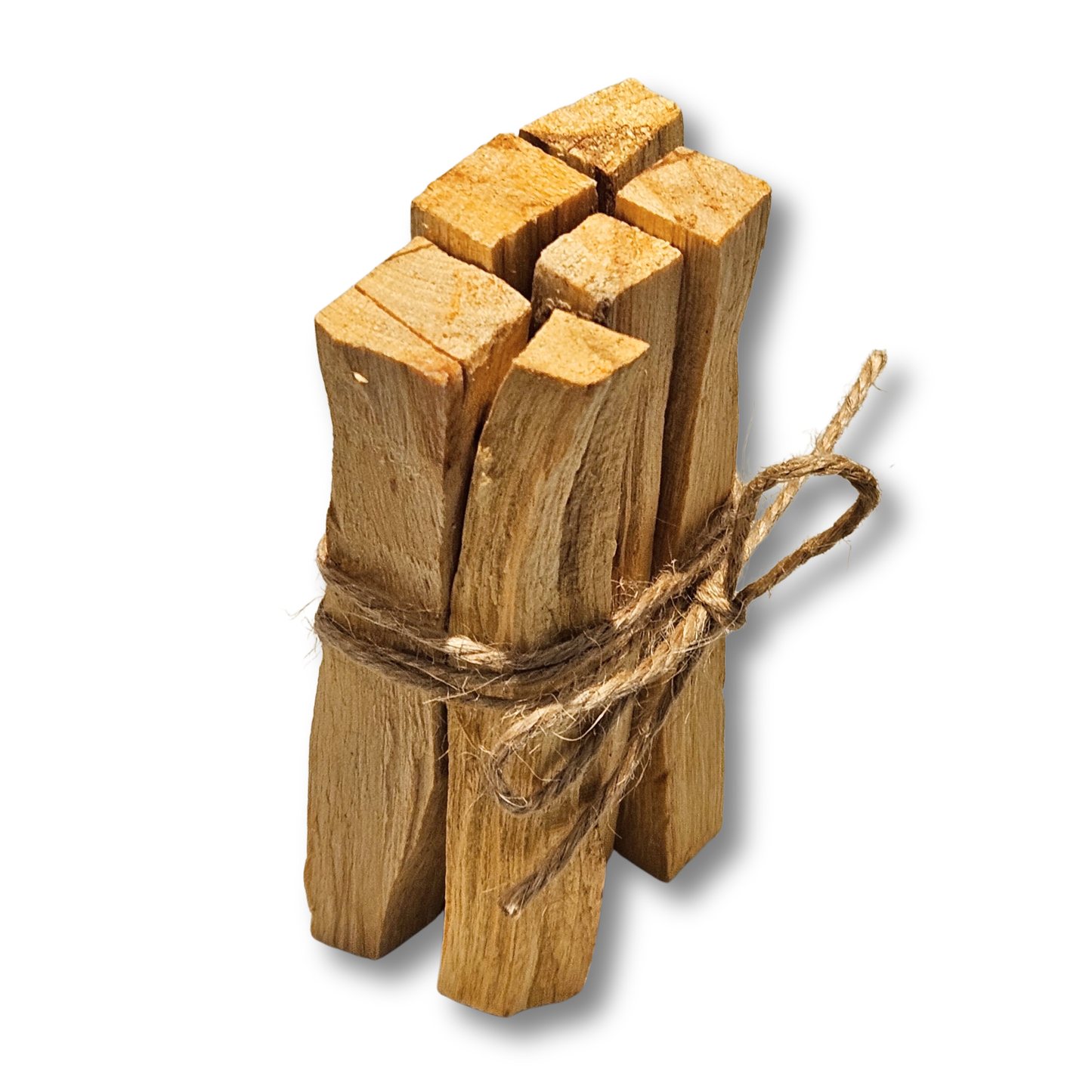 Stehendes Palo Santo Bündel zur energetischen Reinigung, nachhaltiges heiliges Holz für Rituale