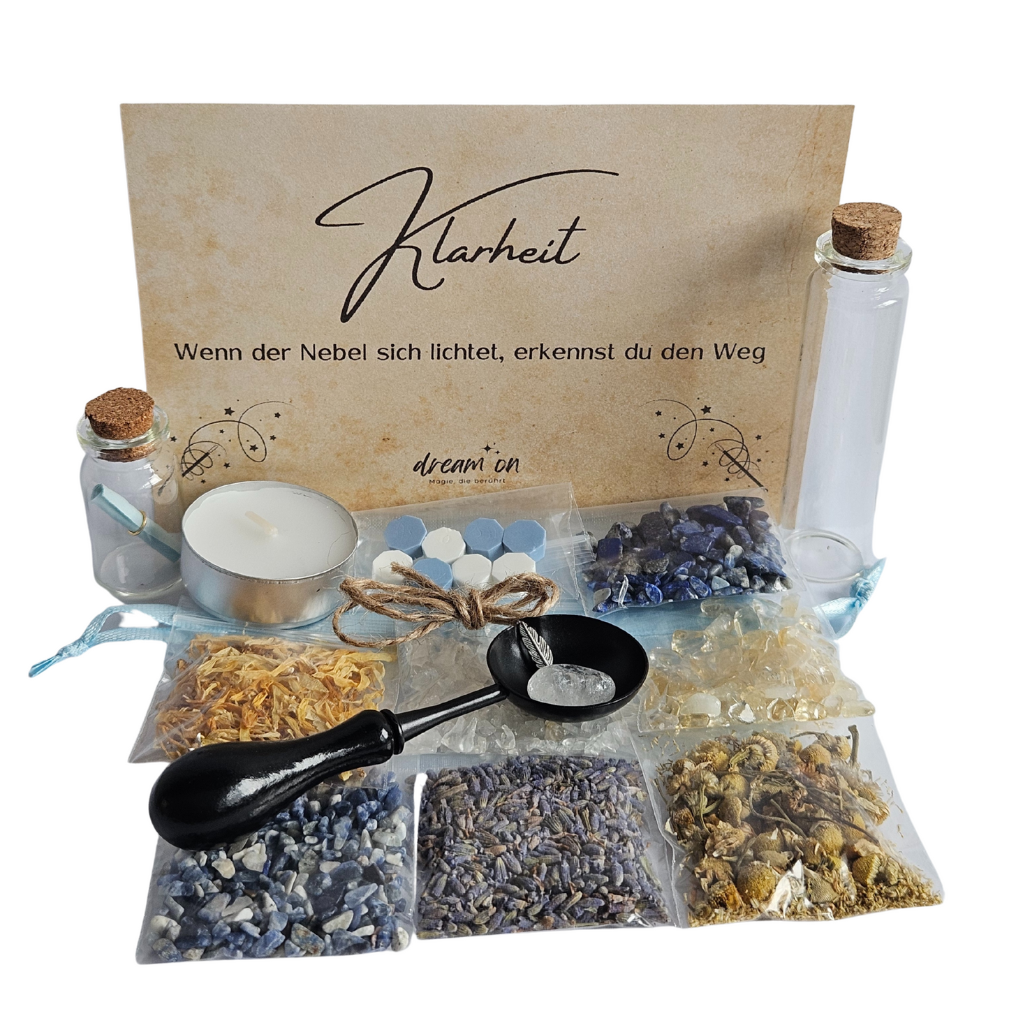 Energie-Set für Entscheidungskraft & innere Ausrichtung – Spell Jar Kit mit Anleitung & Zutaten