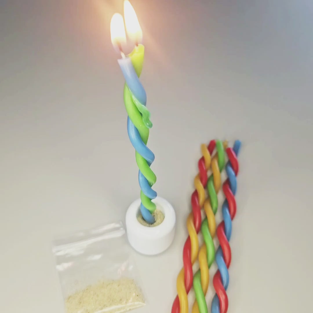 Harmony Balance – handgedrehte Duo-Kerzen aus Bienenwachs für Rituale, Meditation und Balance. Symbol für Harmonie, Verbindung und Licht.