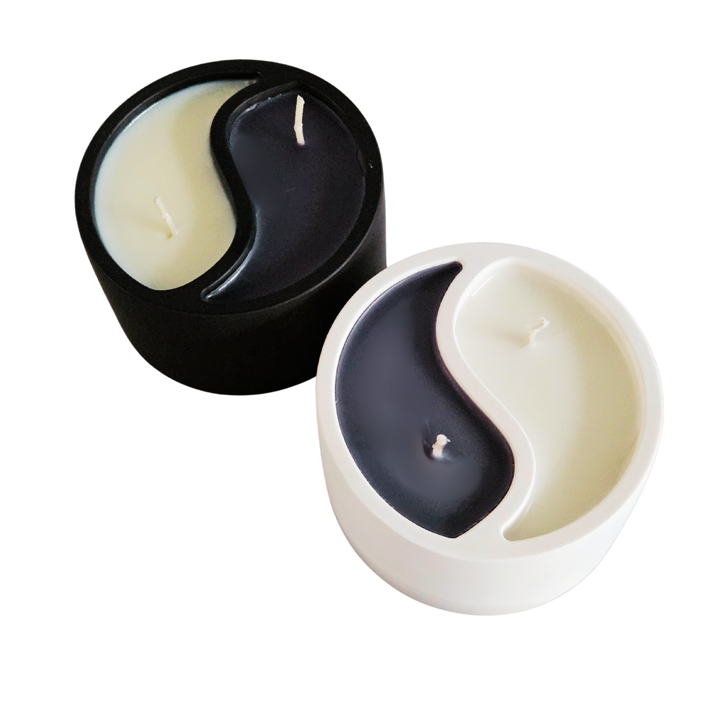   YinYang Intuitionskerze mit gewähltem Duft – Ritualkerze zur Balance von Licht und Dunkelheit
